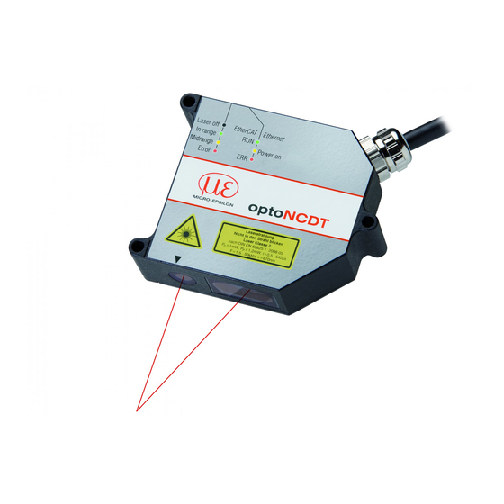 MICRO-EPSILON optoNCDT 2300 Instruction Manual