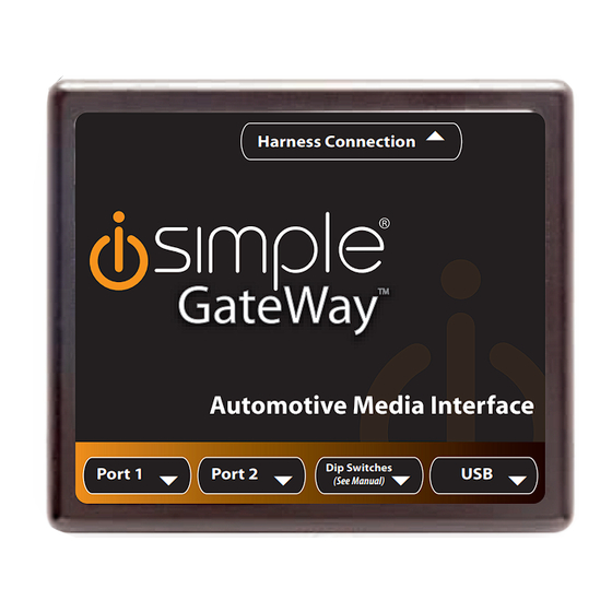 iSimple Media Gateway PXAMG PGHNI2 Owner's Manual