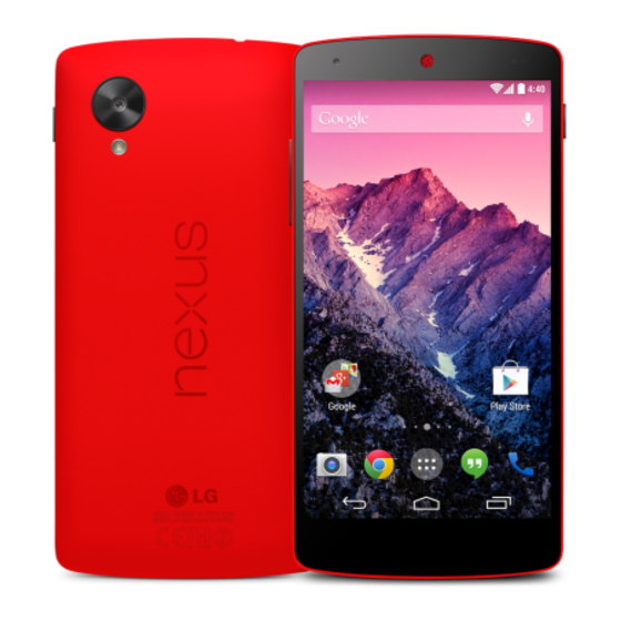 LG Nexus 5 Quick Start Manual