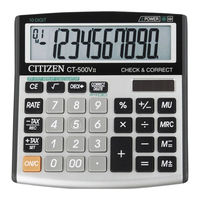 Citizen CT-500VII Instruction Manual