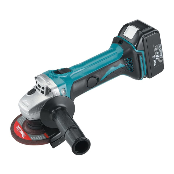 Makita BGA452 Cordless Angle Grinder Manuals