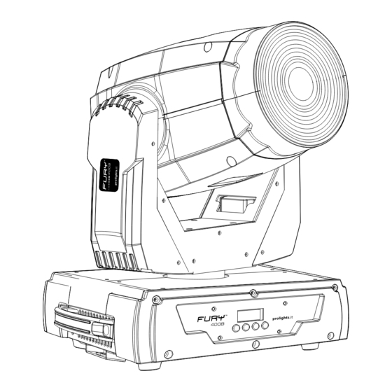 ProLights fury FY400B Manuals