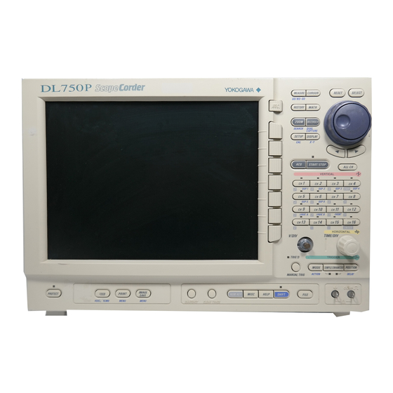 YOKOGAWA DL750P Operation Manual
