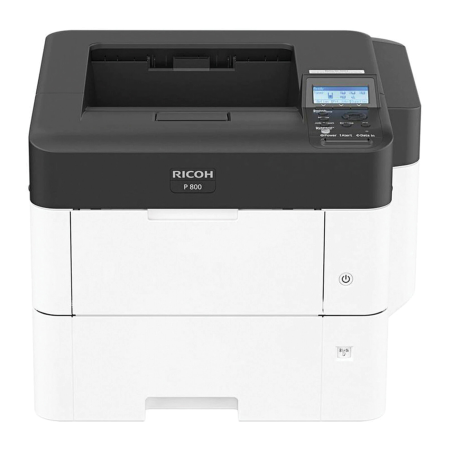 Ricoh P 800 Operating Instructions Manual