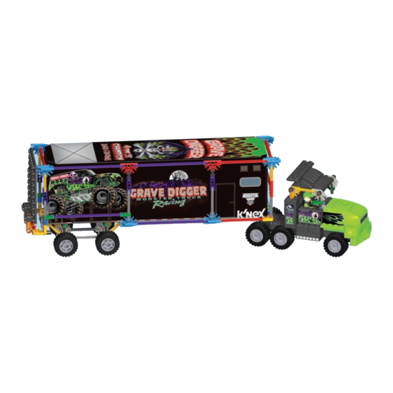 K'Nex Monster Jam GRAVE DIGGER TRANSPORTER RIG BUILDING SET Manuals