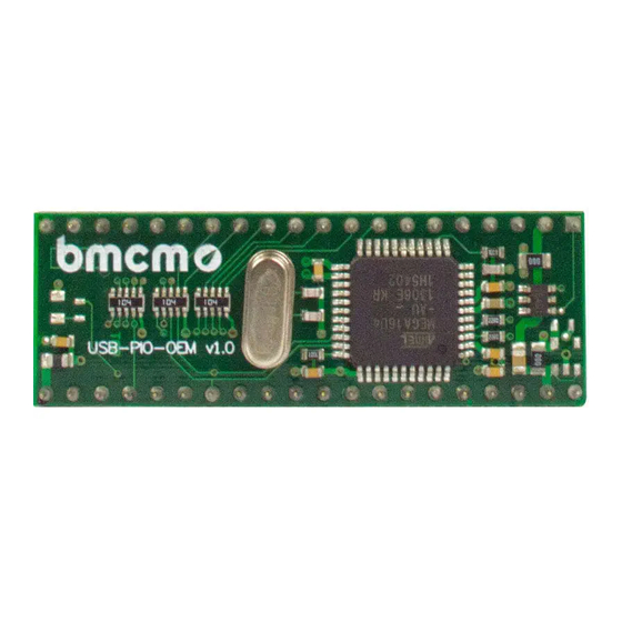 bmcm USB-PIO-OEM Manual