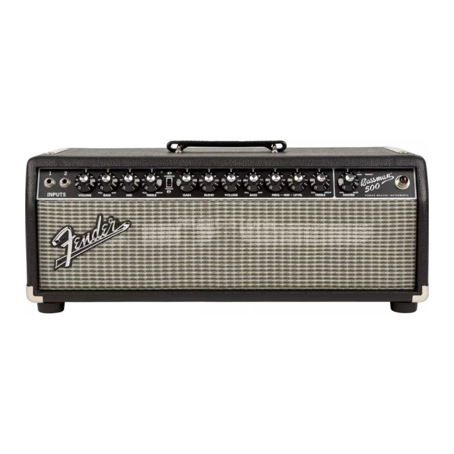Fender Bassman 500 Owner's Manual