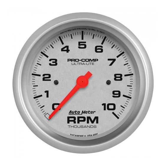 Auto Meter Digital Pro Shift Installation Instructions
