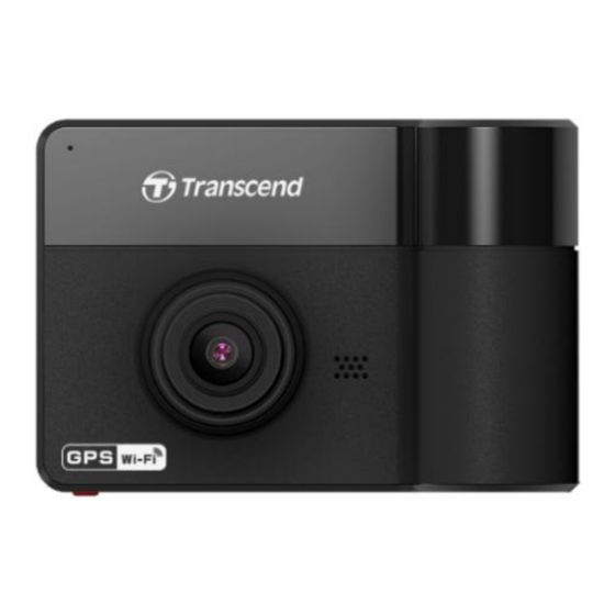 Transcend DrivePro 550B Lens Camera Manuals