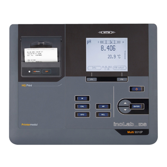 wtw inoLab Multi 9310 IDS Operating Manual