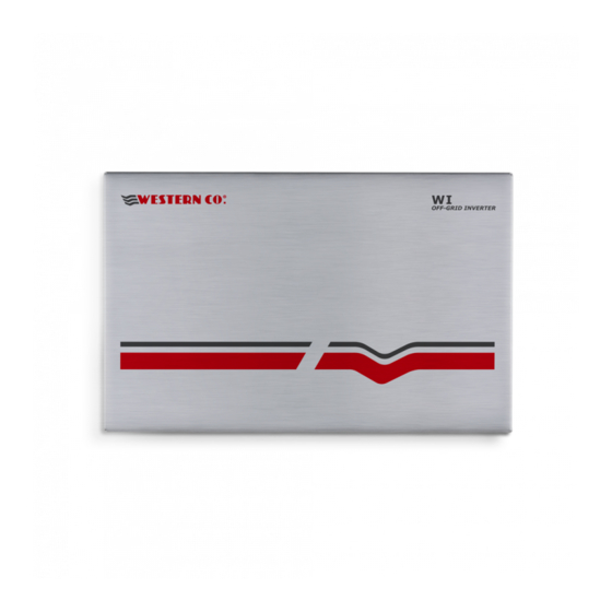 Western Co WI1200-48 Manuals