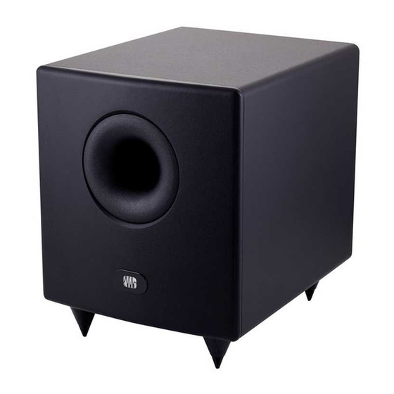 PRESONUS Temblor T8 Owner's Manual