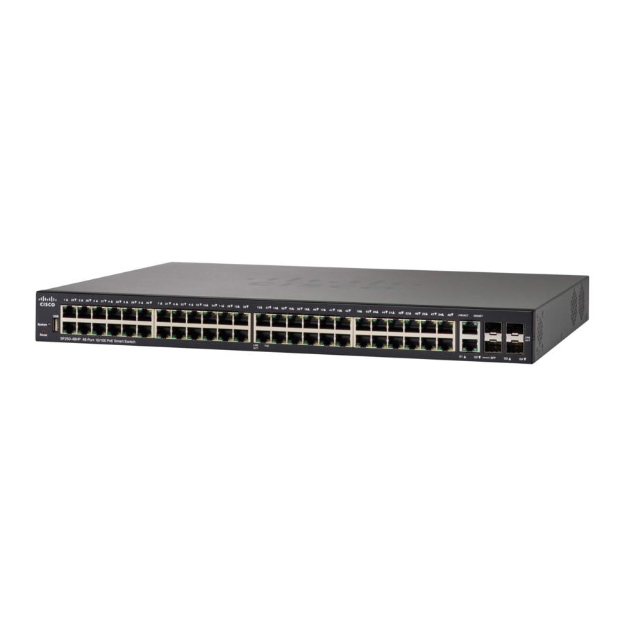 Cisco 250 Series, SF250-48HP, SG250-10P, SG250-26HP Manual
