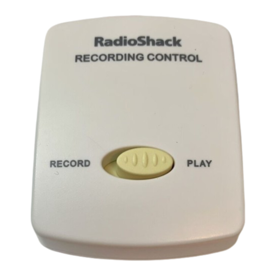 Radio Shack 43-2208 Owner's Manual