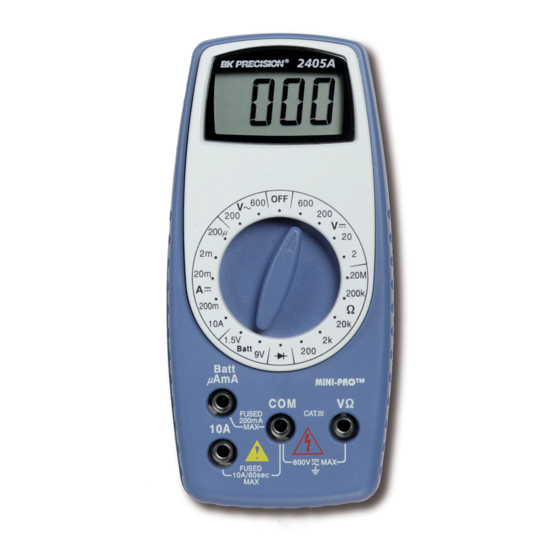 BK Precision 2405A Mini-Pro Instruction Manual