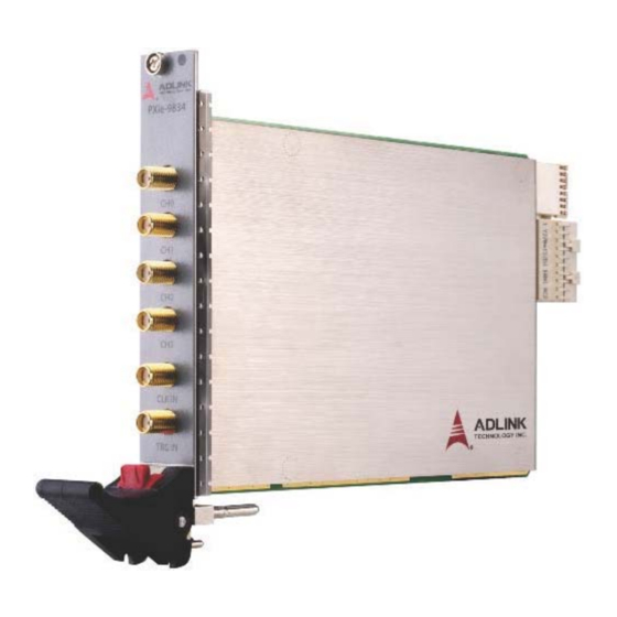 ADLINK Technology PXIe-9834 Manuals