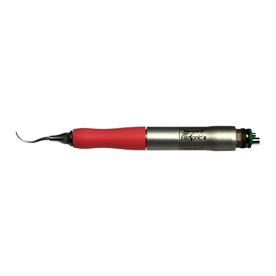 StarDental DentalEZ Titan Blis-sonic K 264564 Instruction Manual