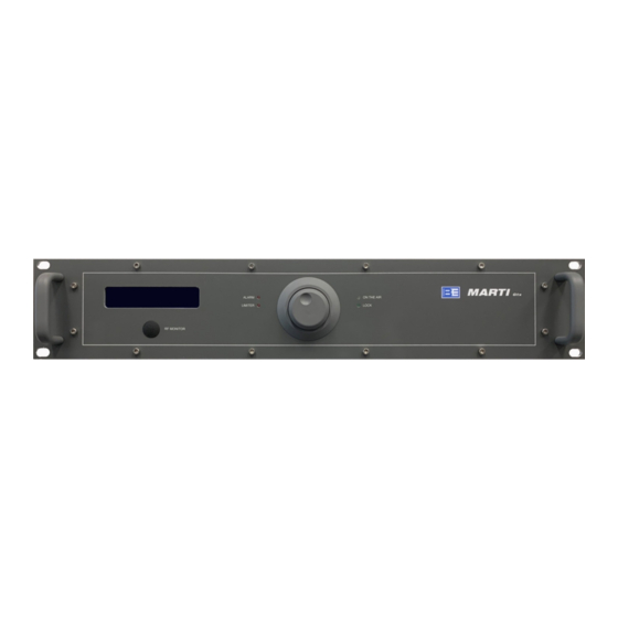 Broadcast Electronics Marti GTX User And Maintenance Manual