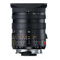 Leica Tri-Elmar-M 16-18-21mm f/4 ASPH Supplementary Manual