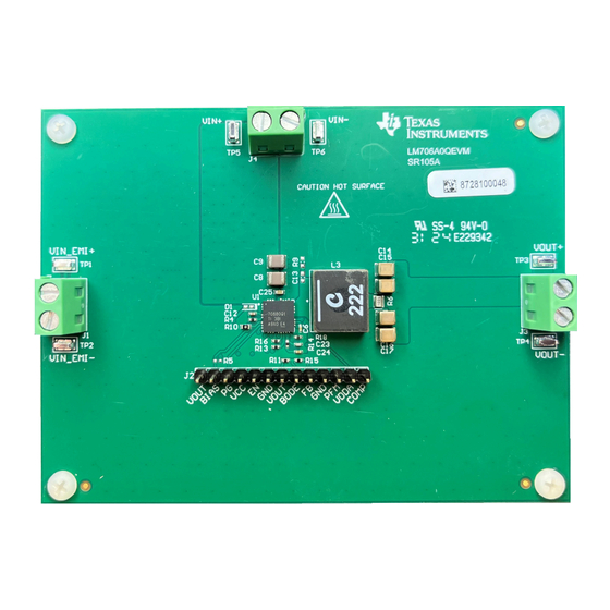 Texas Instruments LM706A0-Q1 User Manual