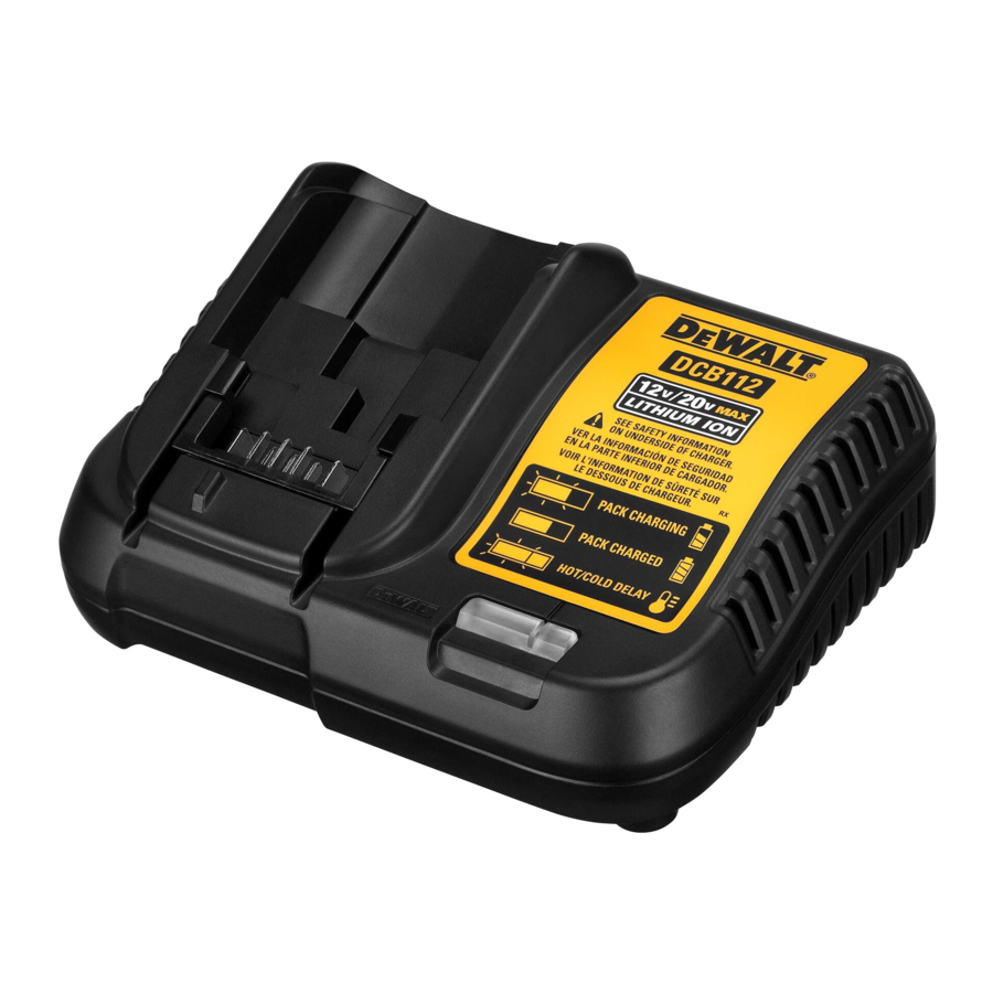 DeWalt DCB112 Manual