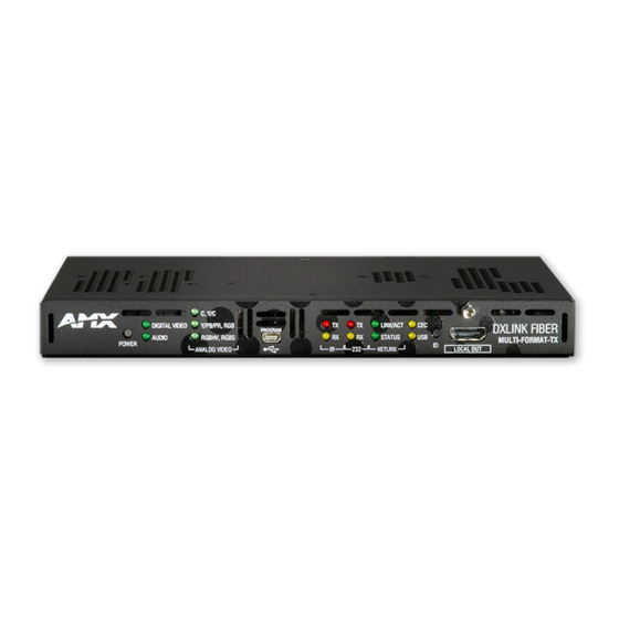 AMX DXLink Multi-Format SMF-D Instruction Manual