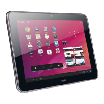AOC MW1031-3G Tablet Android 3G Manuals