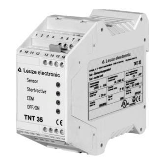 Leuze electronic TNT 35 Connecting And Operating Instructions