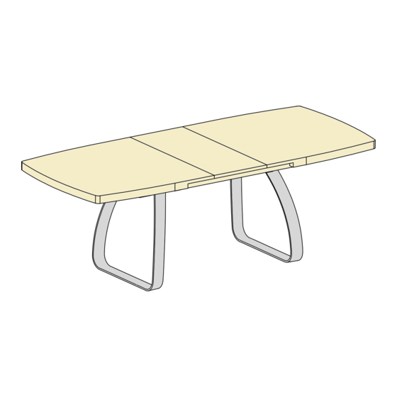 Emmezeta LUTON DINING TABLE HT8093-GN Assembly Instructions Manual
