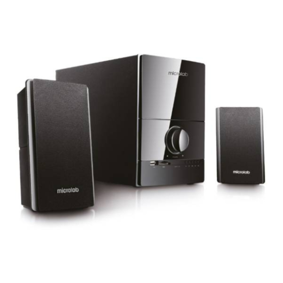 Microlab M500U 2.1 User Manual