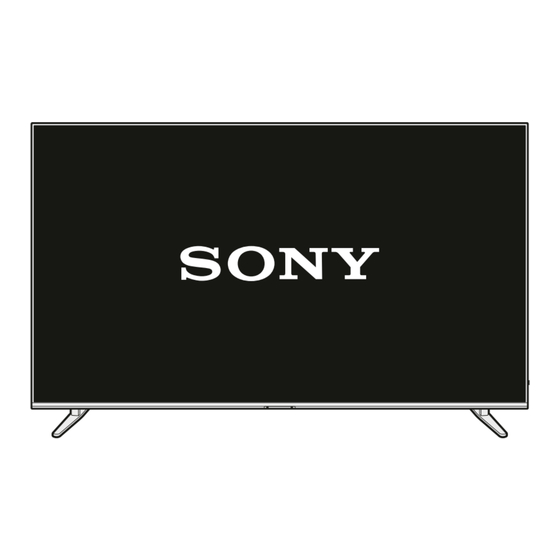 Sony BRAVIA K-85XR7 Series Setup Manual