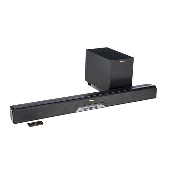 Klipsch RSB-8 Manual