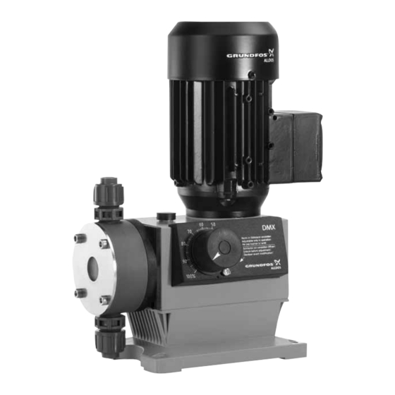 Grundfos DMX 4-10 Installation And Operating Instructions Manual