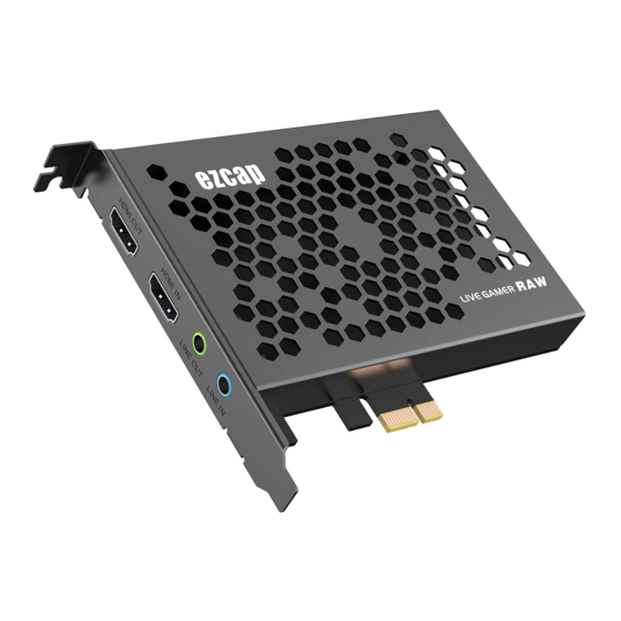 EzCAP Live Gamer RAW Manual