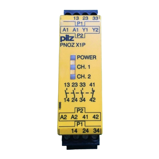 Pilz PNOZ X1P Operating Instructions Manual