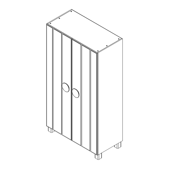 WOOD NOAH 2-DRS KAST Assembly Instructions Manual