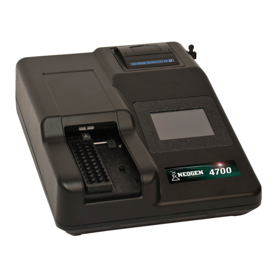 Neogen 4700 User Manual