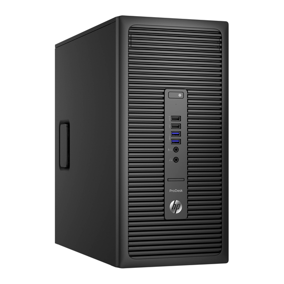 HP ProDesk 600 G2 Series Maintenance And Service Manual