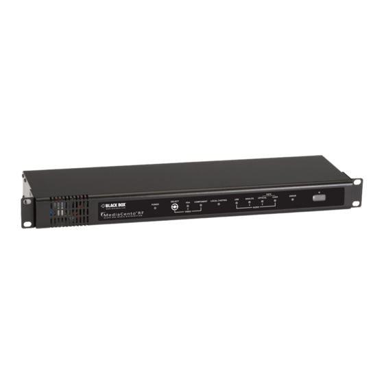 Black Box MediaCento AVX-VGA-RF Quick Start Manual