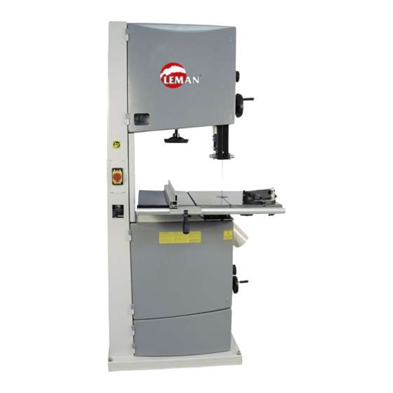 User Manuals: LEMAN SRU470 Band Saw