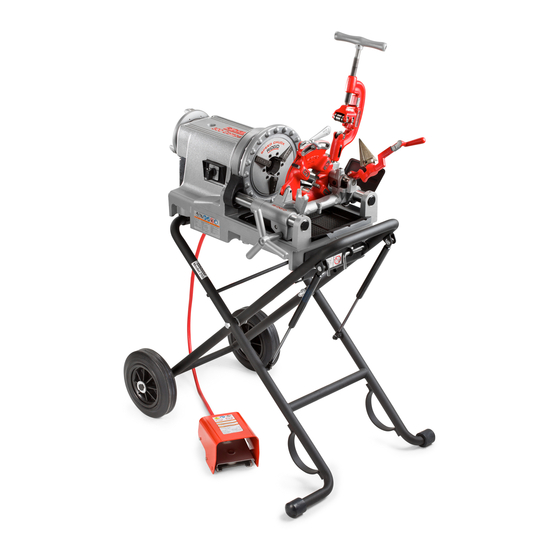 RIDGID 250 Folding Stand Instruction Sheet