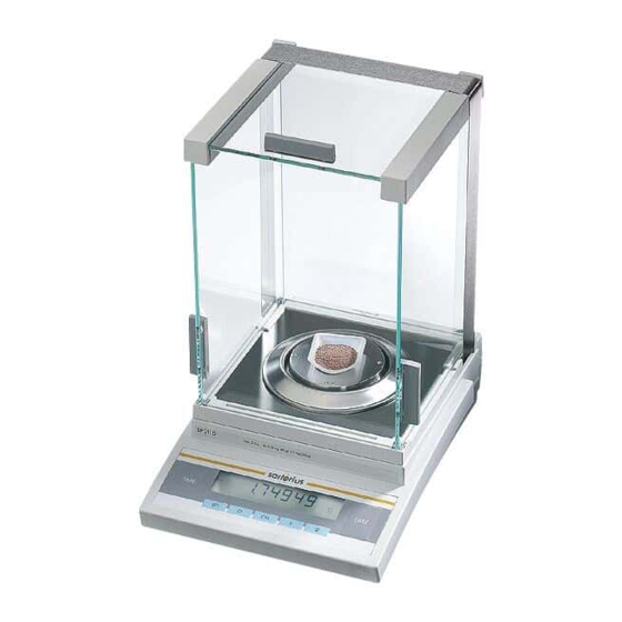 Sartorius Basic plus Installation And Operating Instructions Manual