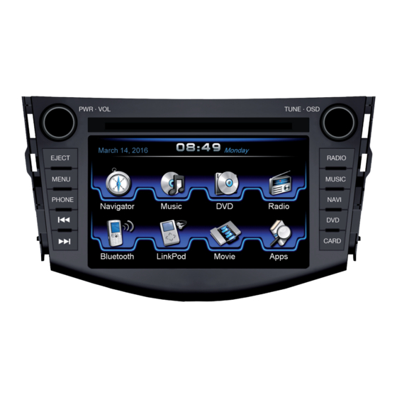 ESX Vision Naviceiver VN710 TO-RAV4 Installation Manual