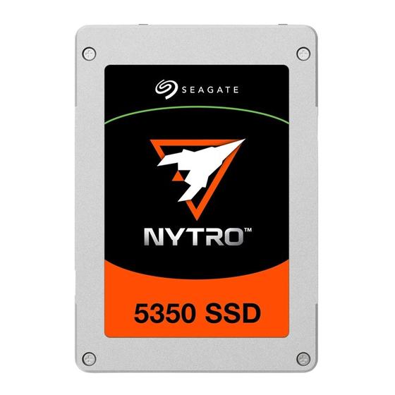 Seagate Nytro 5350S NVMe SSD Manuals