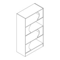 Ameriwood HOME Retro Bookcase 3916500COM Instruction Booklet