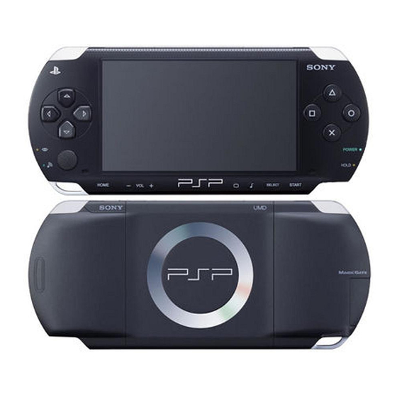 Sony Playstation Portable PSP Safety And Support