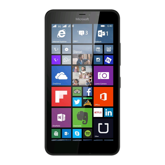 Microsoft Lumia 640 XL LTE User Manual