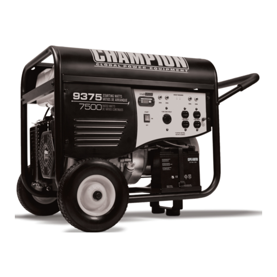 Champion 41537 Owner's Manual & Operating Instructions