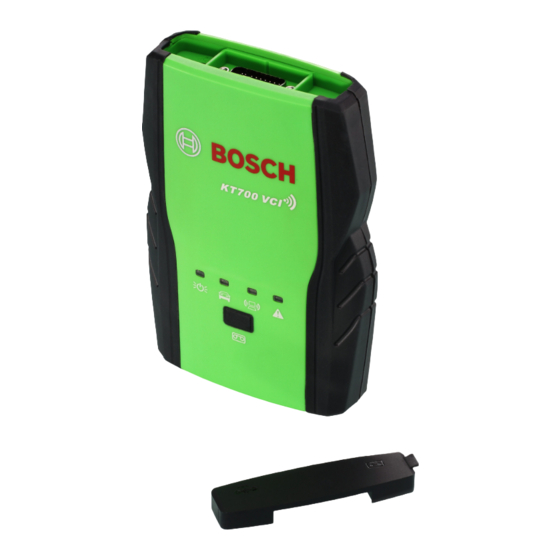 Bosch KT700VCI Manuals