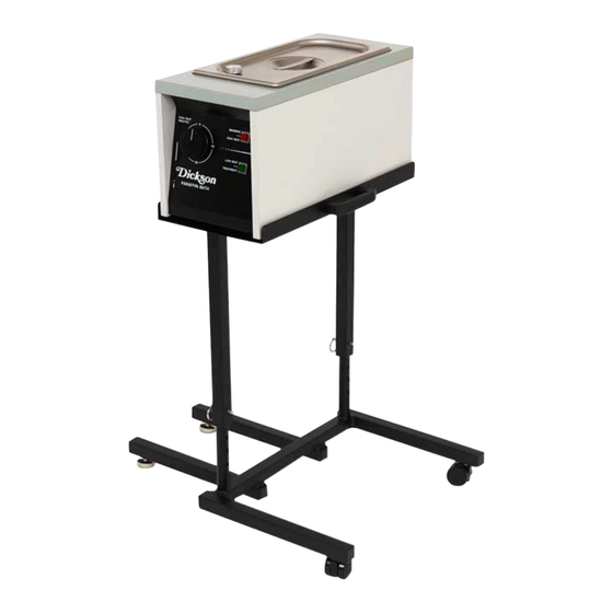 User Manuals: Dickson PB-101 Paraffin Bath